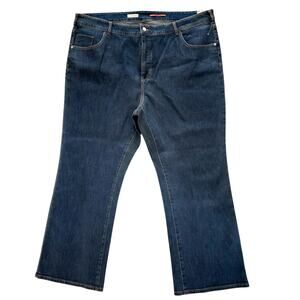 Anthropologie Pilcro The Demilune Boot Coated Jean Women's 26W Blue Denim NEW